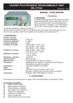 charge électronique programmable 150w sel-3710a