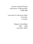 bilan - Institut d`électronique et d`informatique Gaspard