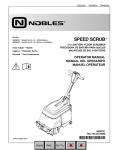 Nobles Speed Scrub 15" Battery Operator Manual 9008731 rev00