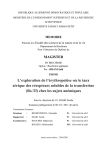 L`exploration de l`érythropoïèse via le taux sérique des récepteurs