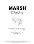 4BT Touch Taper Owner`s Manual