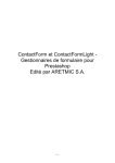 ContactForm et ContactFormLight - Gestionnaires de formulaire