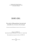 ISBD(ER) traduction française - Bibliothèque nationale de France