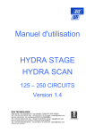 Manuel d`utilisation HYDRA STAGE HYDRA SCAN