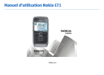 Manuel d`utilisation Nokia E71