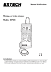 Manuel d`utilisation Mètre pour fortes charges Modèle 407026