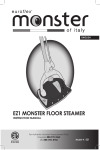EZ1 MONSTER FLOOR STEAMER - Monster by Euroflex Italy
