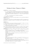 Notions de base: Classes et Objets