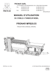 MANUEL D`UTILISATION PRONAR MPB20.55