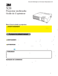 Manuel d`utilisation 3M X20 - Lampe VideoProjecteur.info