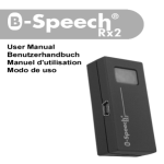 Manual B-Speech RX2(multilingual)