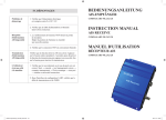 Bedienungsanleitung instruCtion manual manuel d`utilisation
