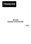 AE-200A MANUEL D`UTILISATION (FRANCAIS)