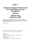 Genèses d`Usages Professionnels des - GUPTEn