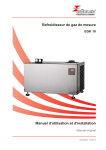 Manuel d`utilisation et d`installation Refroidisseur de gaz de mesure