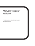 Manuel Utilisateur midiclock - E