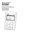 Manuel d`utilisation Analyseur de puissance et d`harmoniques