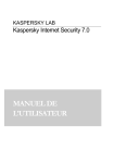 MANUEL DE L`UTILISATEUR