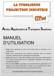 MANUEL D`UTILISATION