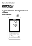 Manuel d`utilisation Hygrothermomètre d`enregistrement de