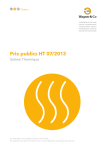 Prix publics HT 07/2013 - EFE66 / Carrara Energie