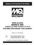 Modèle GBc - Multiquip Inc.