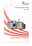 Manuel d`utilisation et d`installation Pompes de gaz de mesure P1.1