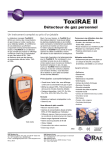 RAE Systems - ToxiRAE II Datasheet (French)