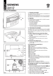 Clavier LCD SAK 51 / 52 Notices d`installation