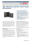 UML - Moniteurs à LED 8,4" et 10,4"