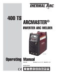 Thermal Arc ArcMaster 400 TS Operating