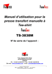 Manuel d`utilisation pour la presse transfert manuelle à