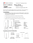 Manuel d`utilisation Model: UDF