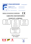 GROUPES MOTOPOMPES ESSENCE et DIESEL