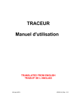 TRACEUR Manuel d`utilisation