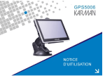 Mode d`emploi KARMAN GPS 5006
