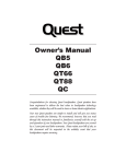 Owner`s Manual QB5 QB6 QT66 QT88 QC