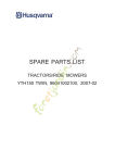 SPARE PARTS LIST - Foretjardin.com