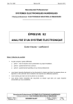 Épreuve E2 - BAC PRO SEN Electronique Industrielle Embarquée