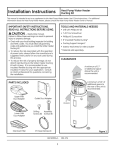 Installation Instructions Heat Pump Water Heater