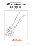 Manuel d`utilisation Microbineuse PF 35 H