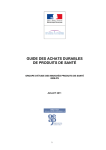 guide des achats durables de produits de santé