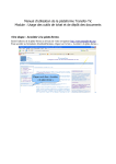 Manuel d`utilisation de la plateforme Transfer