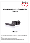 CamOne Gravity Sports 2D Gimbal Manuel