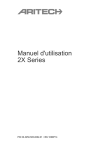 Manuel d`utilisation 2X Series - Utcfssecurityproductspages.eu