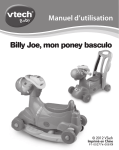 Billy Joe, mon poney basculo Manuel d`utilisation