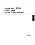 magicolor 2200 DeskLaser Guide d`installation
