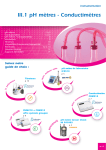 III.1 pH mètres - Conductimètres