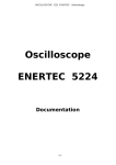 Oscilloscope ENERTEC 5224 Documentation