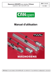 Magnosens MSN/MPN avec interface CANopen